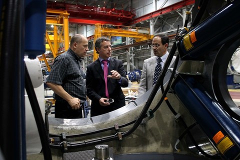 Argazkia: I�igo Urkullu EEBBetako Pennsylvaniako Gamesa  lantegira ikustaldia egiten